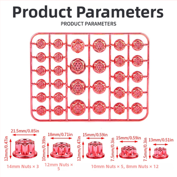 Kryt skrutky na motocykel - ryžového tvaru ABS plast, dekoratívne, značka JS