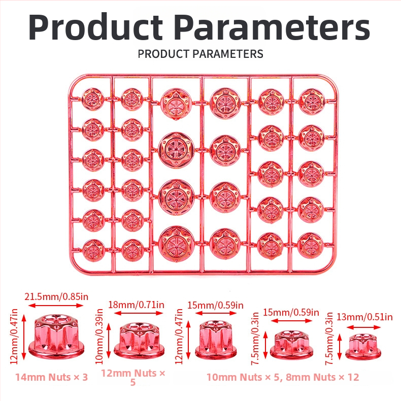 Kryt skrutky na motocykel - ryžového tvaru ABS plast, dekoratívne, značka JS
