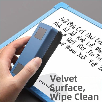 Magnetická guma na tabuľu s dvojfunkčnou hubou, flanelová zadná strana, bez prachu