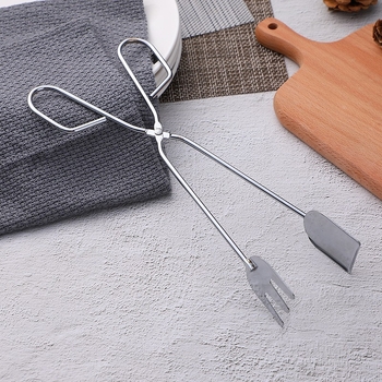 Карбонова щипка за барбекю - комплект от 10 броя за храна