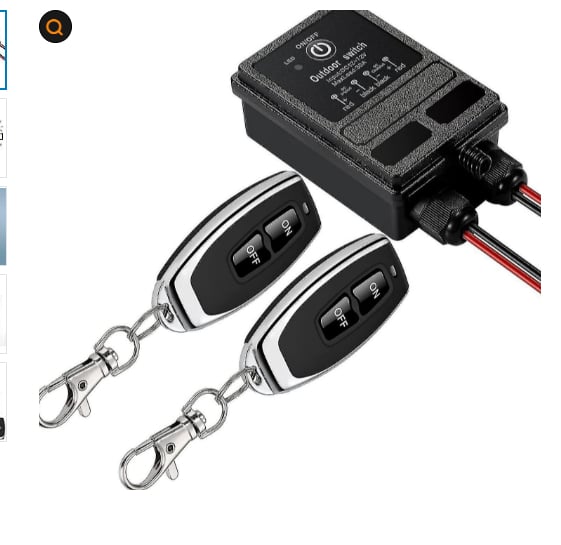 Inteligentni vodootporni bežični prekidač za vanjsku upotrebu, 12V DC, daljinsko upravljanje