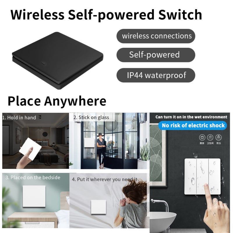 Bežični daljinski prekidač — za kućnu upotrebu (-20~50 °C; Namjena: kućna upotreba; Tip prekidača: daljinski upravljač)