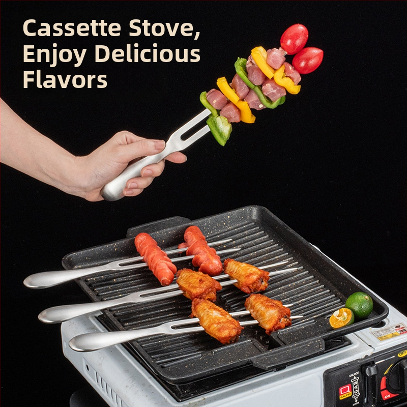 Tianqi 304 nerezová oceľ, vidlica na gril s tvarom U – hrubšia domáca vidlica na Mäso pre steaky a jahňacie stehno