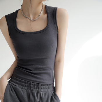 Γυναικείο αμάνικο τοπ, καλοκαίρι 2025, νέο μοντέλο, κατάλληλο για εσωτερική επένδυση, κρύβει τα πλαϊνά του στήθους, μονόχρωμο, φαρδύ λουράκι για το κάτω μέρος
