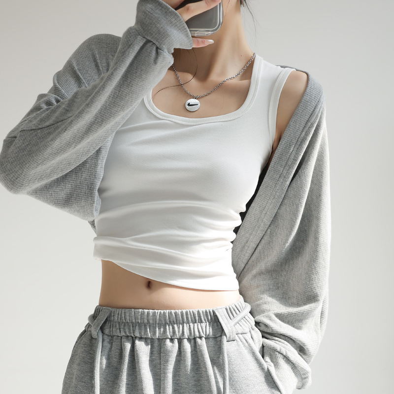 Γυναικείο αμάνικο τοπ, καλοκαίρι 2025, νέο μοντέλο, κατάλληλο για εσωτερική επένδυση, κρύβει τα πλαϊνά του στήθους, μονόχρωμο, φαρδύ λουράκι για το κάτω μέρος