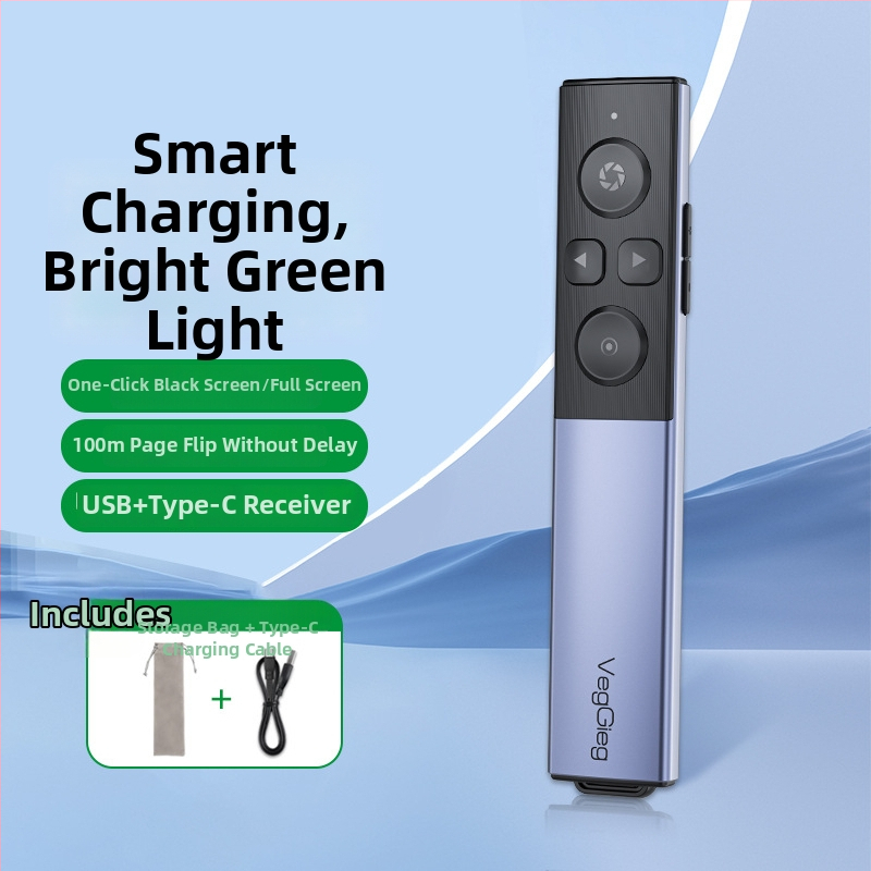 Weige stilou pentru derularea paginilor din aliaj de aluminiu, telecomandă electronică plug-and-play și indicator laser PPT