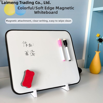 Dvojstranná stolná magnetická tabuľa na zapisovanie pre deti s PVC panelom