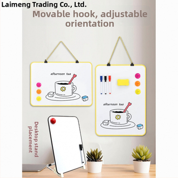 Dvojstranná stolná magnetická tabuľa na zapisovanie pre deti s PVC panelom