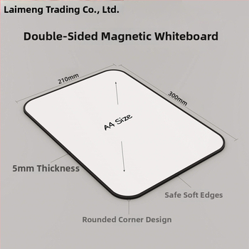 Dvojstranná stolná magnetická tabuľa na zapisovanie pre deti s PVC panelom