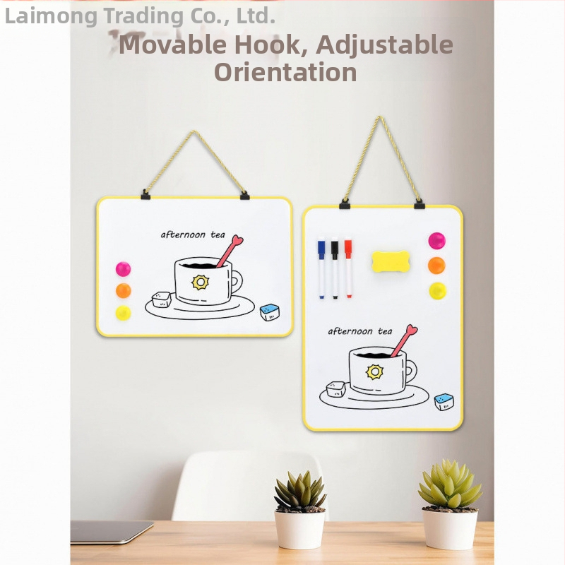 Dvojstranná stolná magnetická tabuľa na zapisovanie pre deti s PVC panelom