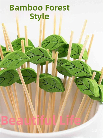 Extra jemné bambusové špízy, s plochými koncami na oboch stranách, ručne vyrábané