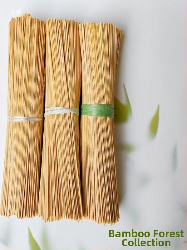 Extra jemné bambusové špízy, s plochými koncami na oboch stranách, ručne vyrábané