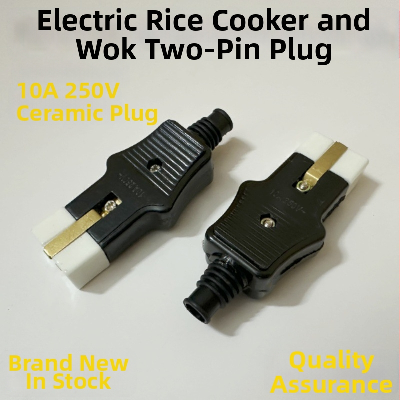 Keramická dvojpólová hlava zásuvky pre elektrické hrnce (rice cooker, kanvica, panvica)