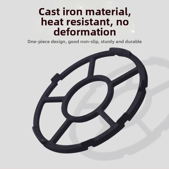 Chaoyu Zliatiny železný stojan na hrnce pre plynový sporák — univerzálny so 4 alebo 5 zubami, vhodný pre WOK a mliečny hrniec, moderný minimalistický dizajn