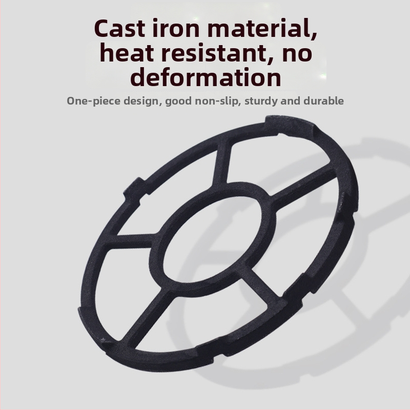 Chaoyu Zliatiny železný stojan na hrnce pre plynový sporák — univerzálny so 4 alebo 5 zubami, vhodný pre WOK a mliečny hrniec, moderný minimalistický dizajn
