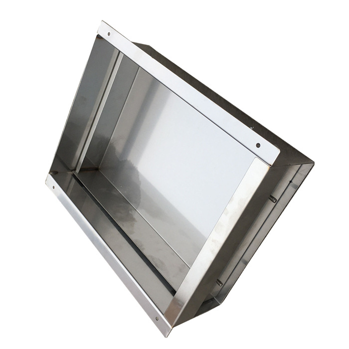 Dio od nehrđajućeg čelika s flanširanjem, savijanjem i nitovanjem; lasersko rezanje, galvanizirani završetak | debljina 1.5 mm, tolerancija 0.02 mm