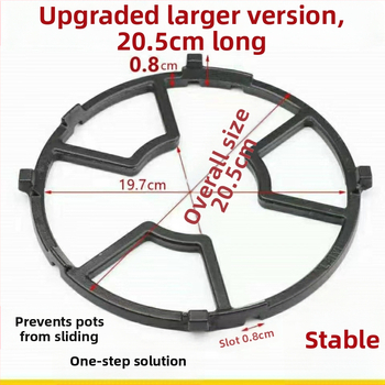 TY-large 919 jednopriemyselný liatinový držiak pre plynový varič, zabudované upevnenie, liatina, hmotnosť >500 g