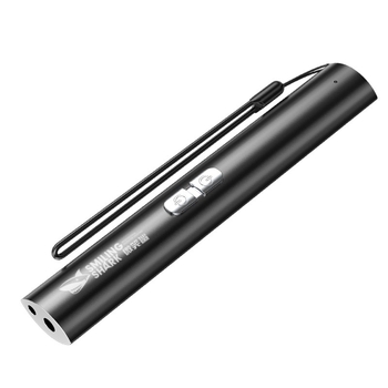 Smiling Shark Dvojnofunkcijsko ručno lasersko LED svjetiljka s indikatorom, punjiva, aluminijsko tijelo, LED, domet 100–200 m