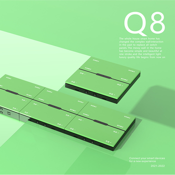 Zigbee Ασύρματος Διακόπτης με Οκτώ Πλήκτρα για Ρύθμιση Φωτισμού και Έλεγχο Σκηνών