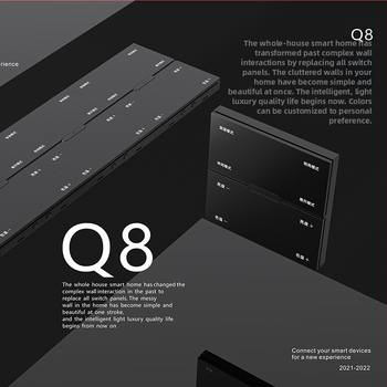 Zigbee bezdrôtový diaľkový spínač s ôsmimi tlačidlami pre stmavenie a scénami