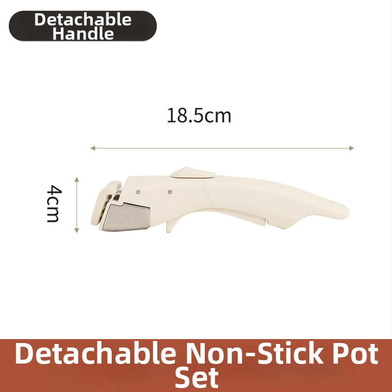 Odnímateľná nelepivá rukoväť k vonkajším hrncom a panvičkám, univerzálna, odolná voči vysokým teplotám