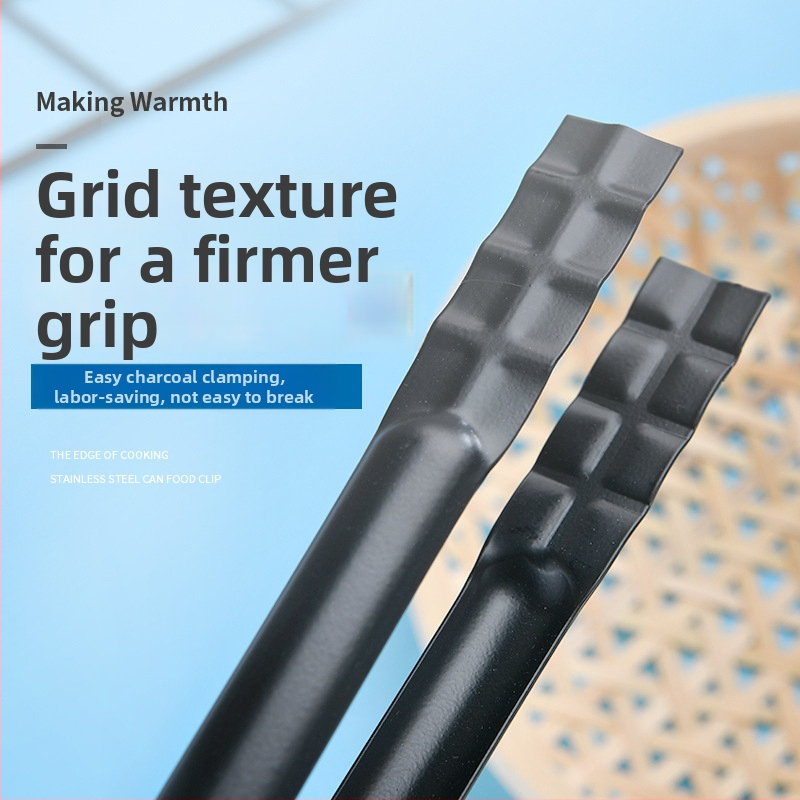 Kuchynské kliešte na jedlo, viacúčelové, 430 nerezová oceľ, model ZZ-030, 80 g