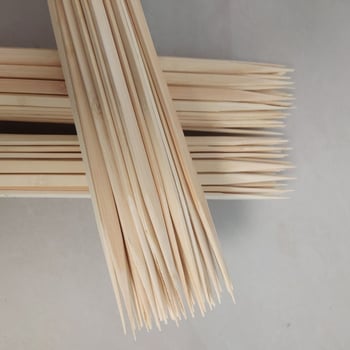 Ploški bambus štapići za roštilj, jednokratni, ručno izrađeni, DIY