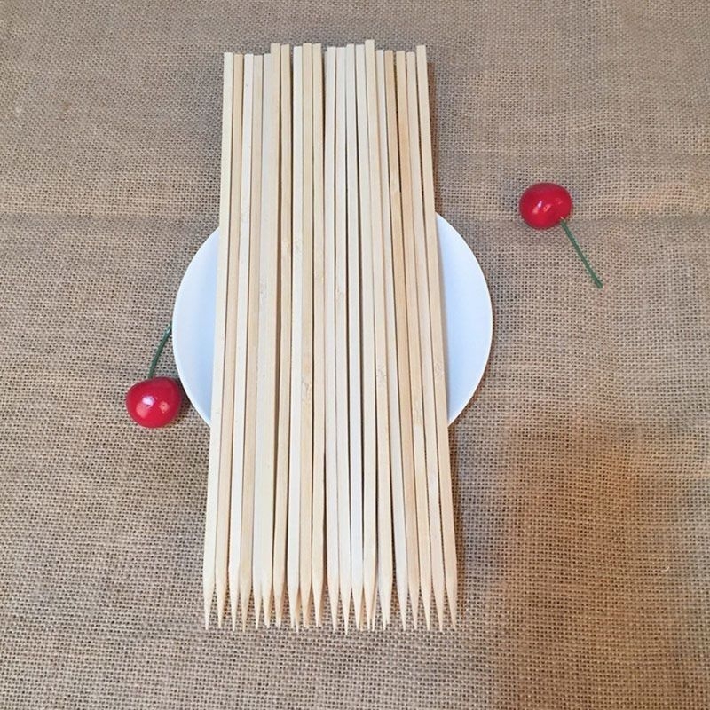 Ploški bambus štapići za roštilj, jednokratni, ručno izrađeni, DIY