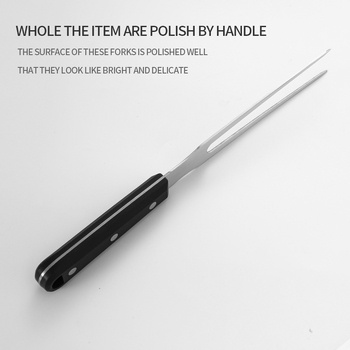 XXMJ πιρούνι μπάρμπεκιου από ανοξείδωτο ατσάλι με λαβή POM – εξωτερικό εργαλείο ψησίματος, μοντέρνα απλότητα