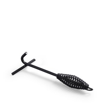 Чугунена ръкохватка за къмпинг тенджера с кука за капака и пружинен дизайн против изгаряне