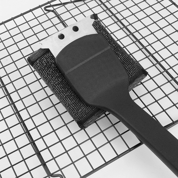 Četka za čišćenje roštilja s žičanom tkaninom i PP drškom, 25 komada, 103 g, pogodna za roštilj i akvarij