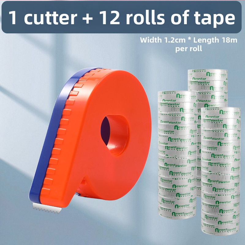 Ručný rezací nástroj na priehľadnú pásku, model 985, šírky pásky 1 cm a 1,2 cm, balenie 12 rolí