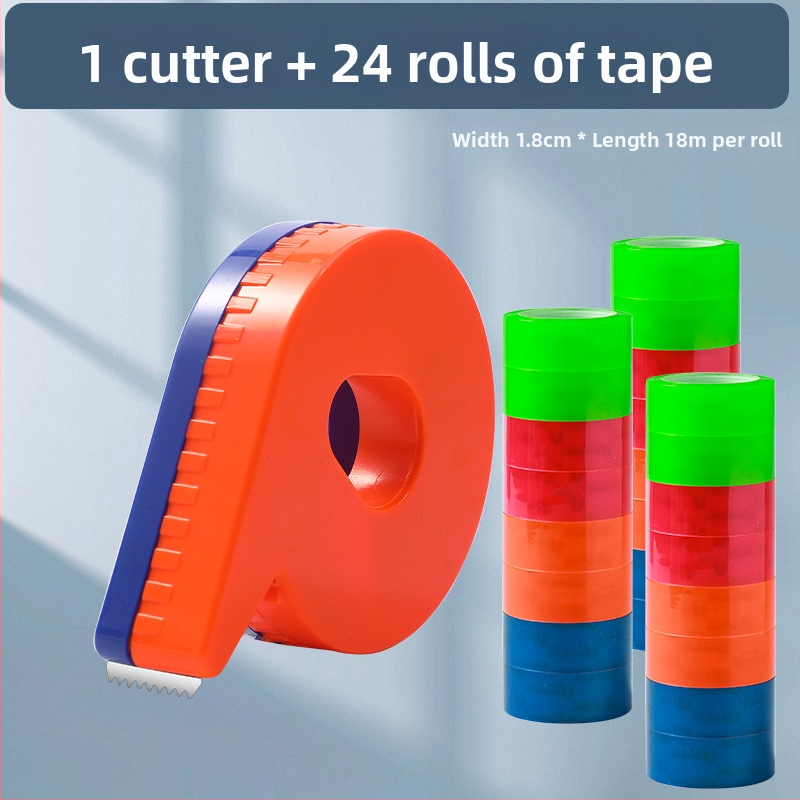 Ručný rezací nástroj na priehľadnú pásku, model 985, šírky pásky 1 cm a 1,2 cm, balenie 12 rolí