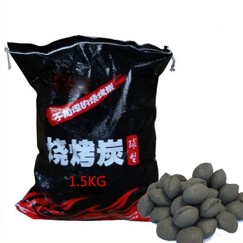 Барбекю въглища Platinum Pigeon — бездимни, екологични, сферични, 1,5 кг, приблизително 3 часа горене