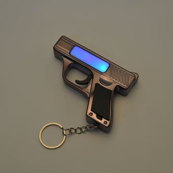 Hongjie fém mini kulcstartó lézeres zseblámpa - ABS műanyag, többfunkciós lámpa