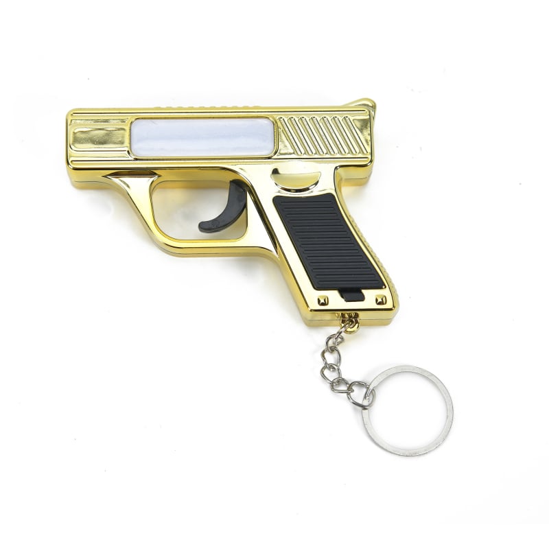 Hongjie fém mini kulcstartó lézeres zseblámpa - ABS műanyag, többfunkciós lámpa