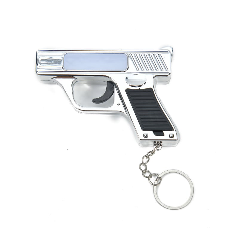 Hongjie fém mini kulcstartó lézeres zseblámpa - ABS műanyag, többfunkciós lámpa