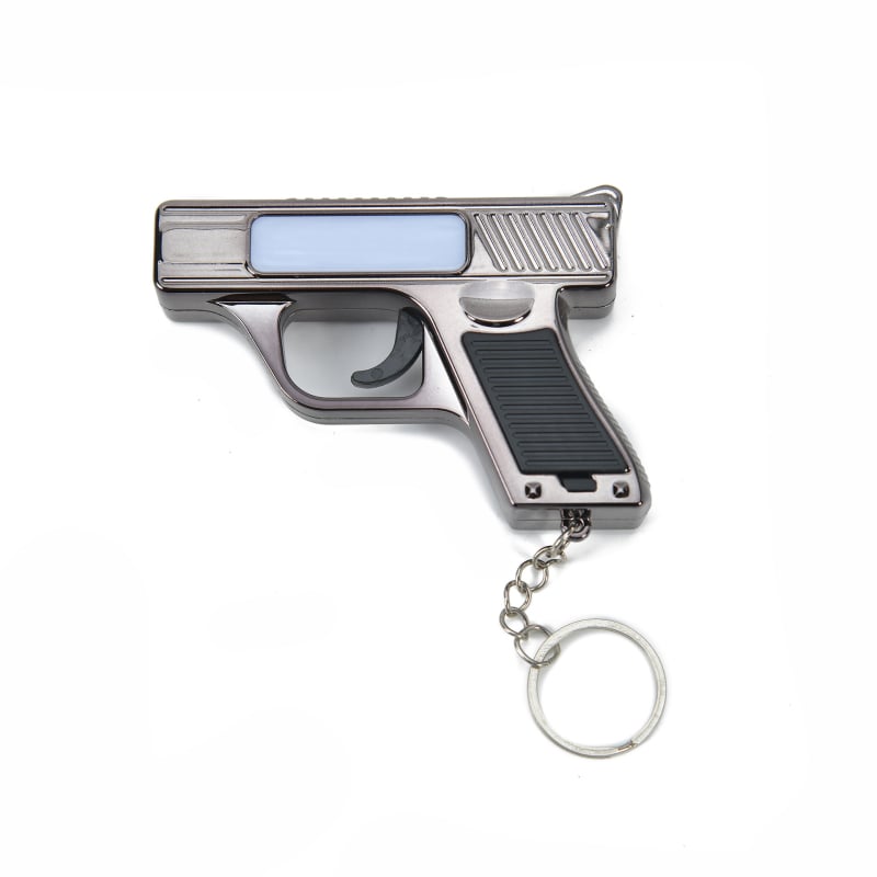 Hongjie fém mini kulcstartó lézeres zseblámpa - ABS műanyag, többfunkciós lámpa