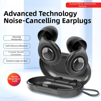 Silikónové štuple do uší na spanie — 32 dB zníženie hluku, zvuková izolácia, pomoc so spánkom, darčekové balenie