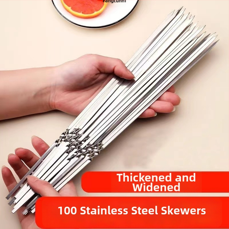 Set na grilovanie špízy pre domácnosť — kruhové, zosilnené a pevné, opakovane použiteľné