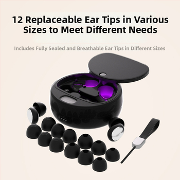 Ušné štuple z organického silikónu pre potlačenie hluku – 38 dB, sterilizovateľné, typ štuple