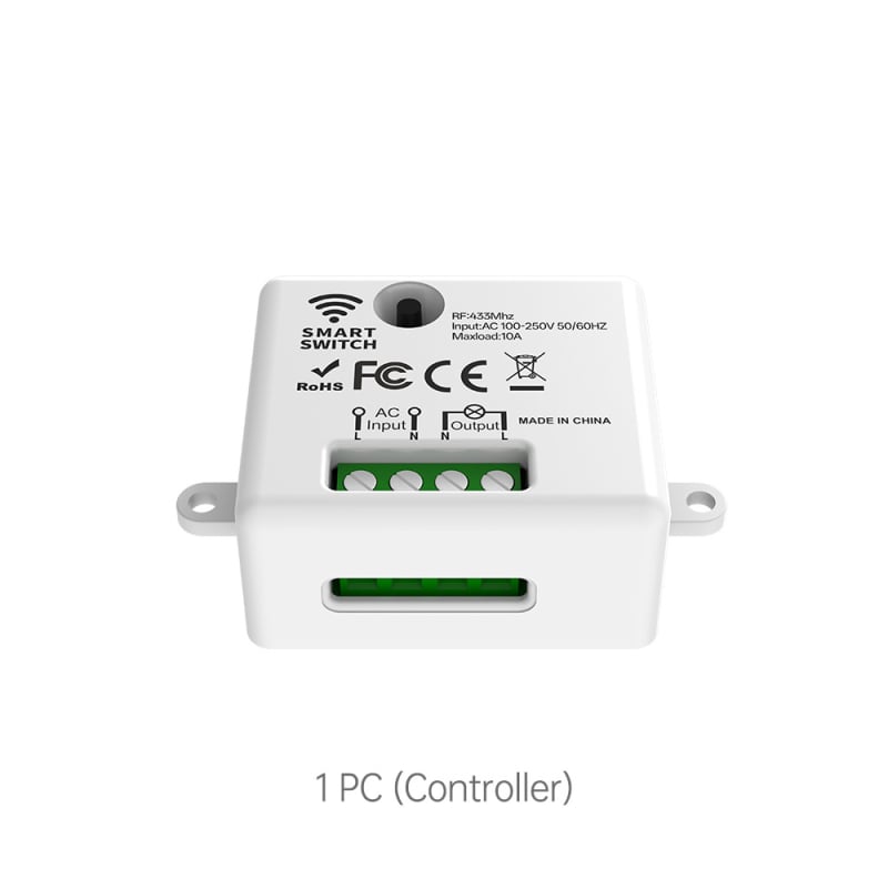 Intrerupător wireless cu telecomandă RF433 pentru uz casnic, 50/60 Hz, de la -20°C la 50°C