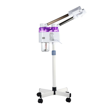 Συσκευή ατμού προσώπου με διπλό σωλήνα, ζεστό και κρύο ψεκασμό, ενσωματωμένη μπαταρία, 5 ρυθμίσεις ταχύτητας, χρόνος ομίχλης έως 10 δευτερόλεπτα