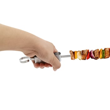 Hongxin ανοξείδωτες καλαμάκιες για μπάρμπεκιου - επαναχρησιμοποιήσιμα επίπεδη καλαμάκια, νεανικό στυλ