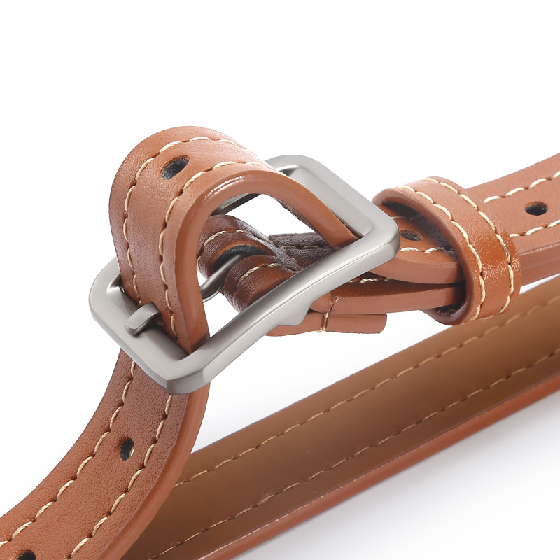 Traka od umjetne kože s kopčom od legure, kopča s iglom, širina 2-4 cm, dizajn s bijelom linijom i kvadratnom kopčom, korejski modni stil