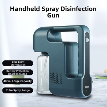 Φορτιζόμενος φορητός ψεκαστήρας απολύμανσης με χειρολαβή, 3 ταχυτήτων, κρύος ψεκασμός, χρόνος ομίχλης 121–180 δευτερόλεπτα, μπαταρία 2000–4000 mAh