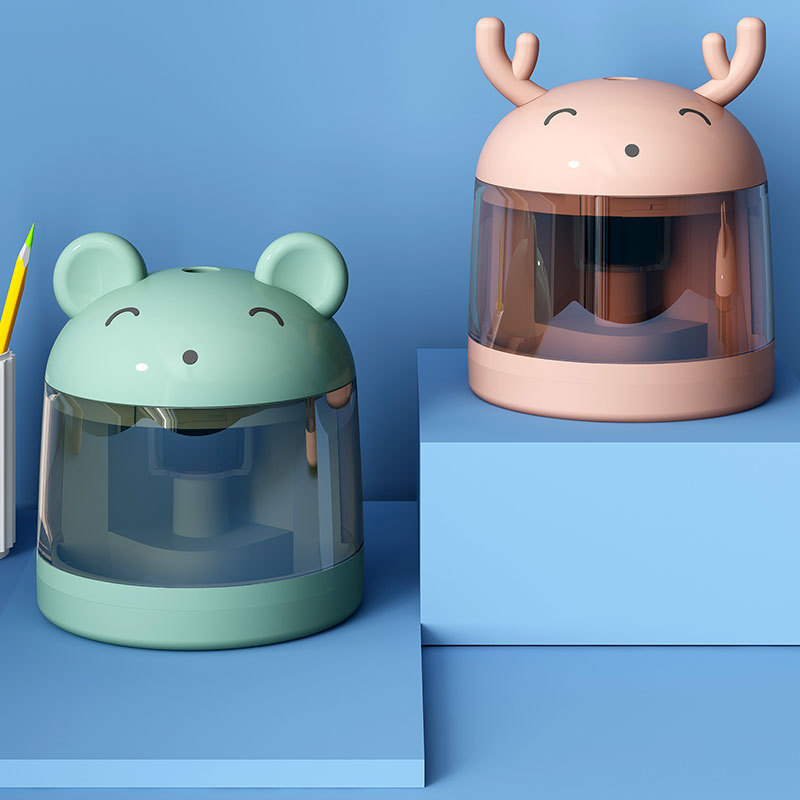 Električni automatski oštrač olovaka s oblikom životinje, model 806, Tiger Crown, plastična konstrukcija, masa 0,5 kg