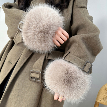 Lasvil kaput s rukavima od umjetnog krzna, zima/jesen, odrasle žene, svestran stil