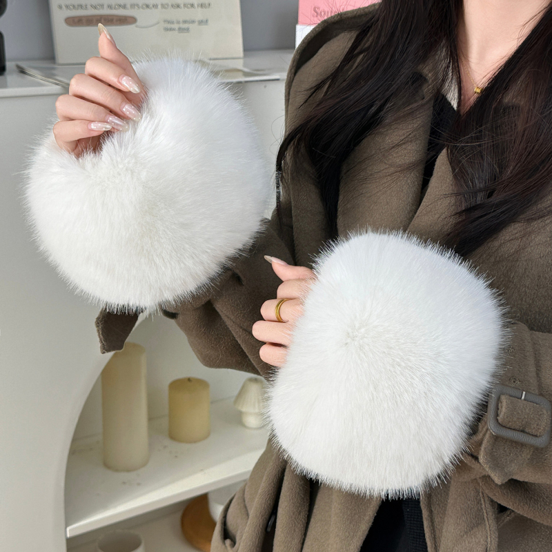 Lasvil kaput s rukavima od umjetnog krzna, zima/jesen, odrasle žene, svestran stil