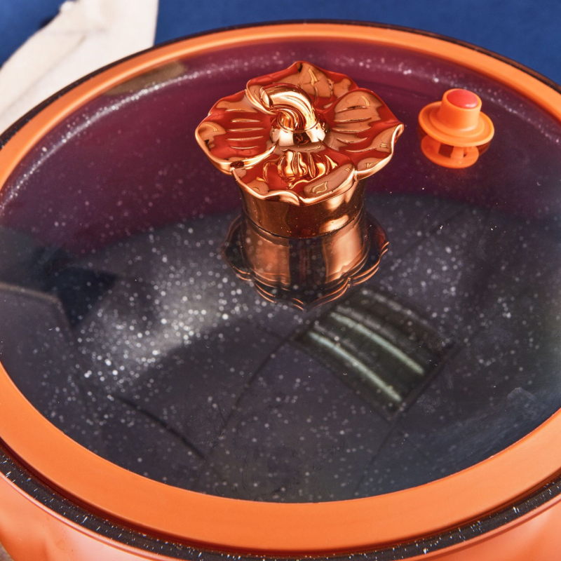 Mâner siliconic pentru capace universale din sticlă – set anti-arsuri